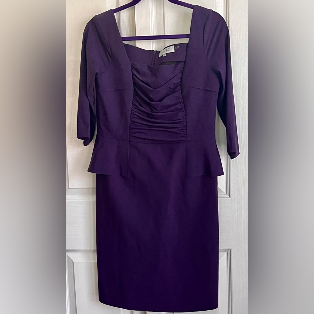 TERI JON’S WOMENS DRESS, PURPLE, size 14